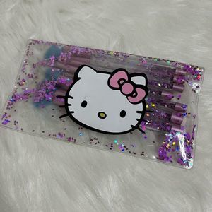 7 Piece Hello Kitty Makeup Brush Set